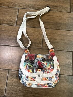 Vintage Angel Kiss  multi-color crossbody bag